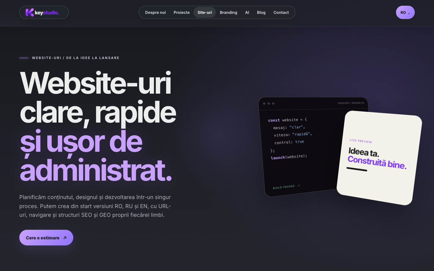 keystudio.md — Web services